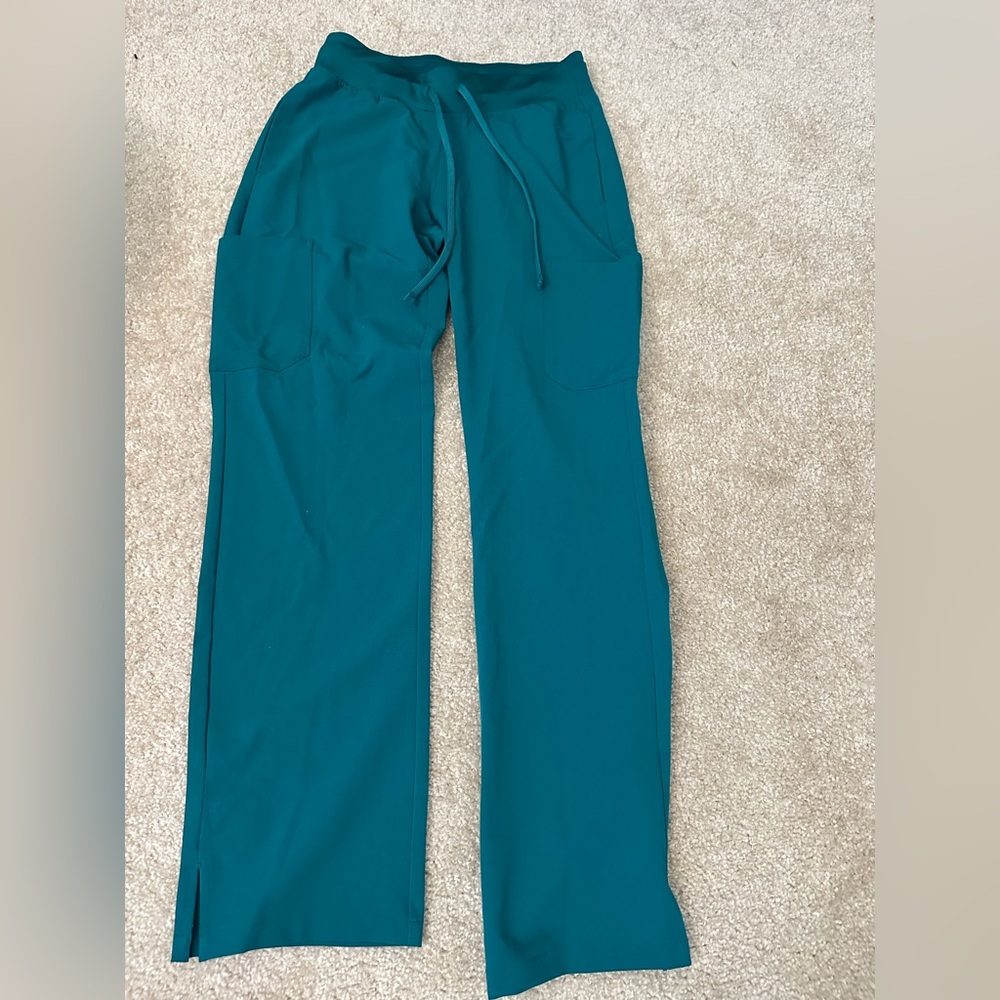 Teal drawstring pants